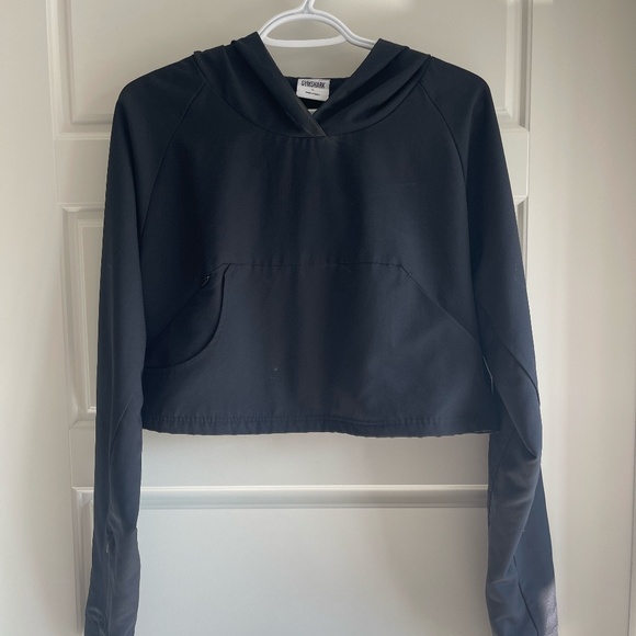 Black Gym Shak Cropped Hoodie - Large - Picture 1 of 3